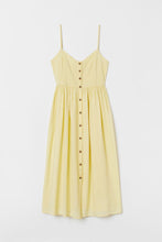 Linen-blend dress
