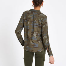 Green camo long sleeve shirt